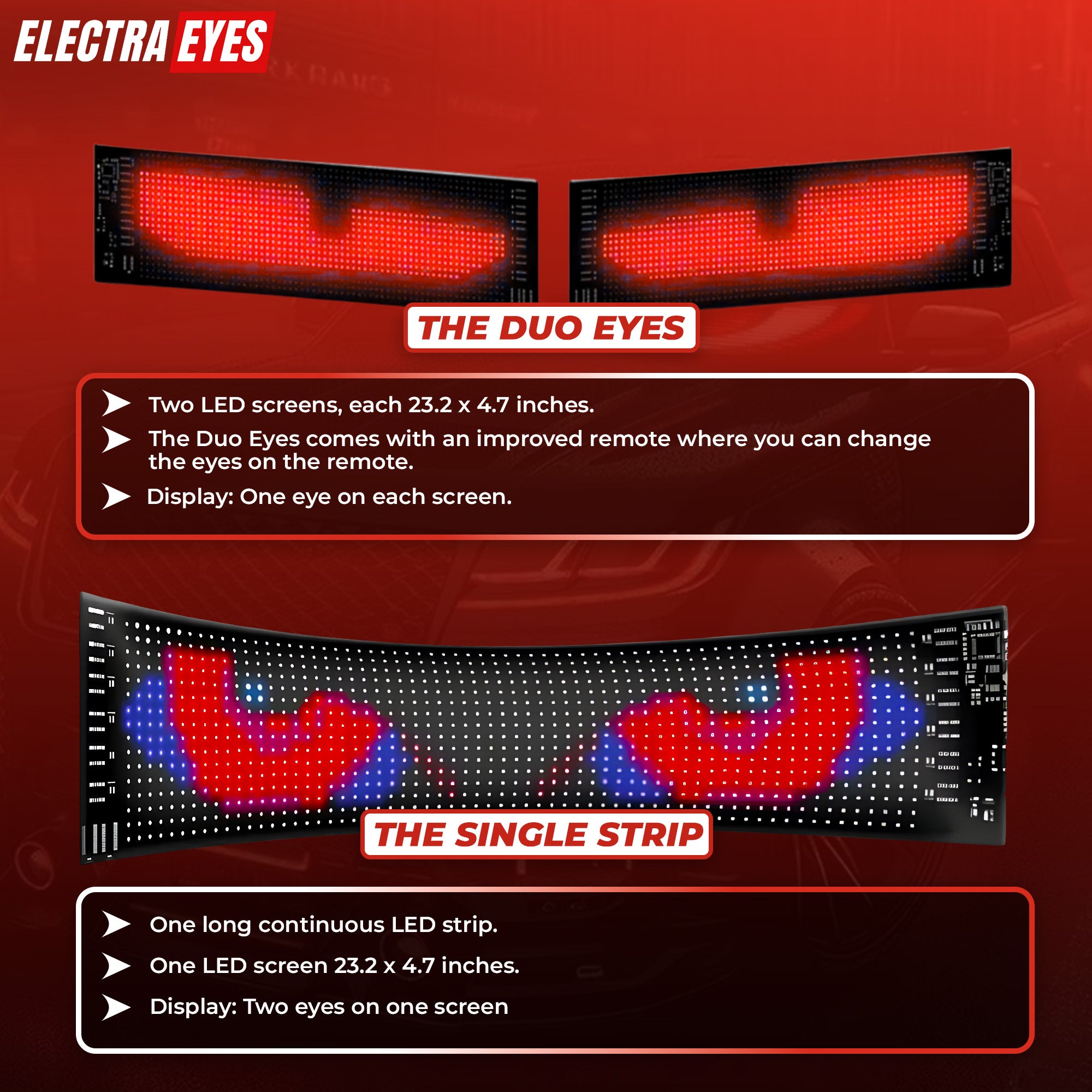 Electra Eyes - LED Animated Eyes