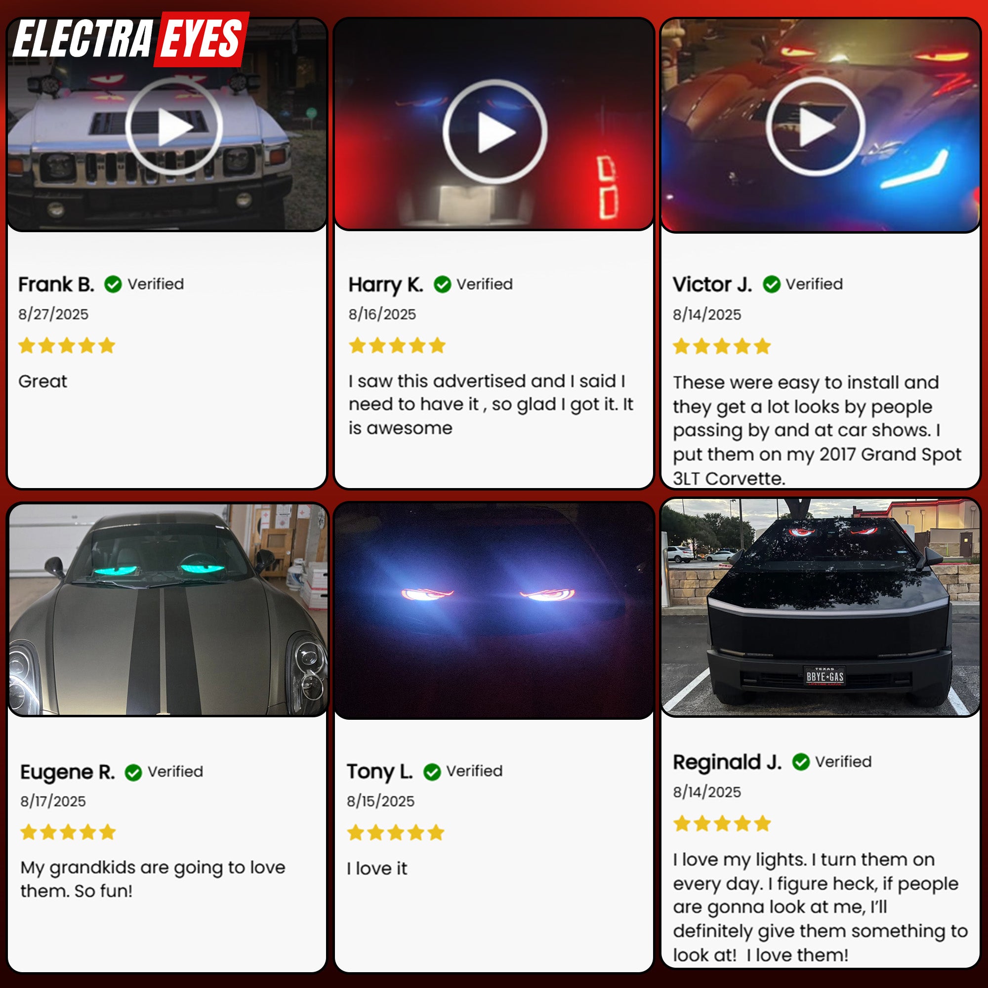 Electra Eyes - LED Animated Eyes